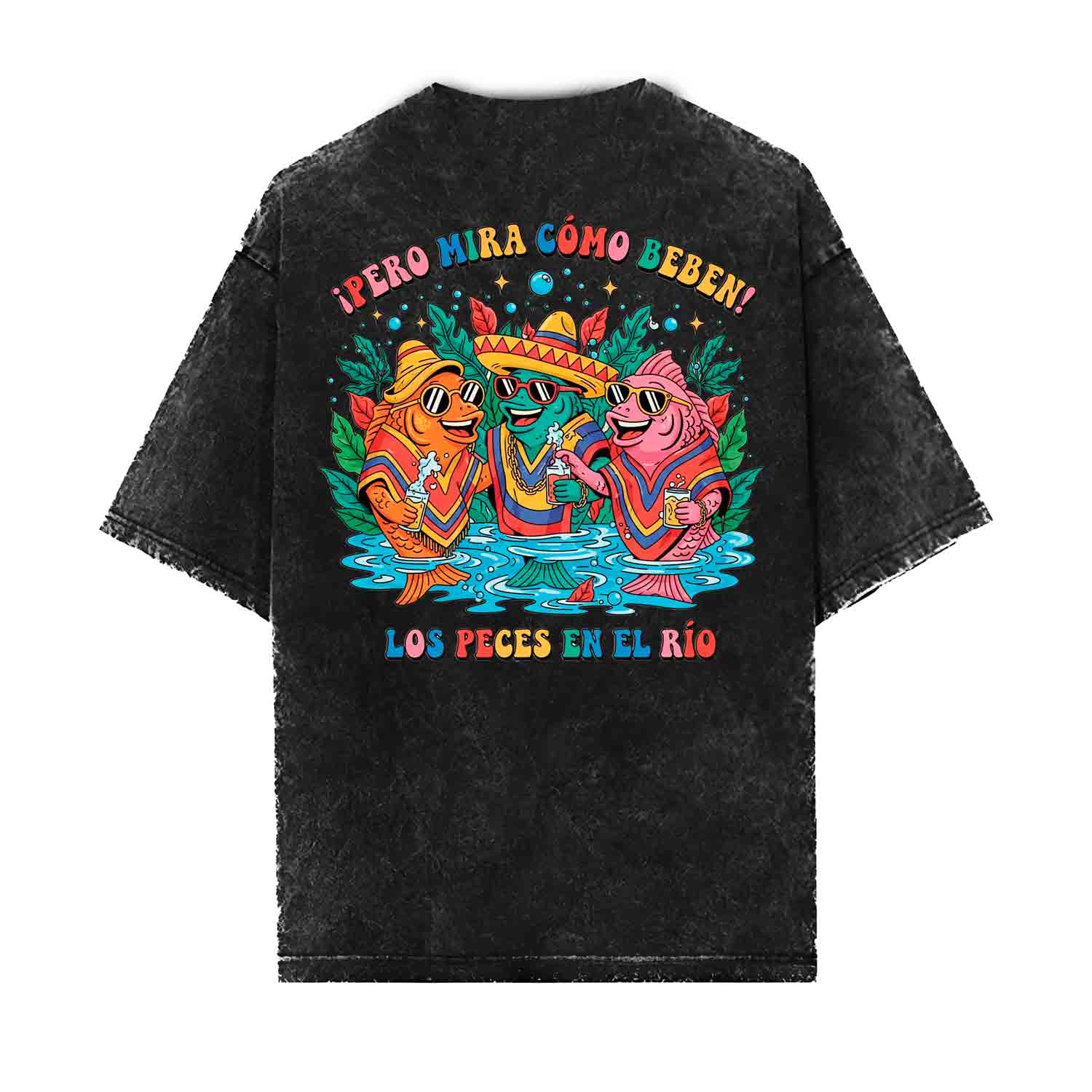 PERO MIRA CÓMO BEBEN LOS PECES EN EL RÍO.