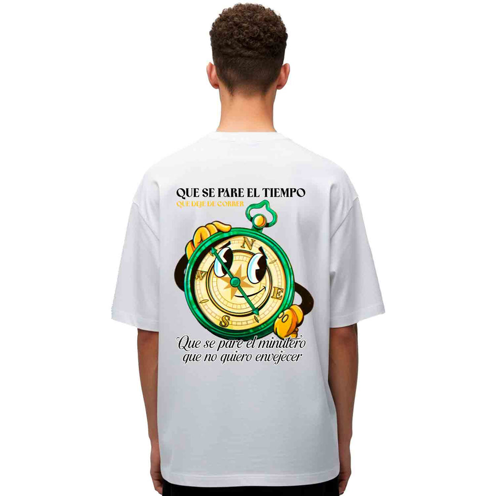 QUE SE PARE EL TIEMPO, QUE DEJE DE CORRER. QUE SE PARE EL MINUTERO, QUE NO QUIERO ENVEJECER.